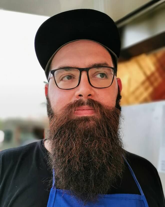 Long Bushy Beard with Mustache