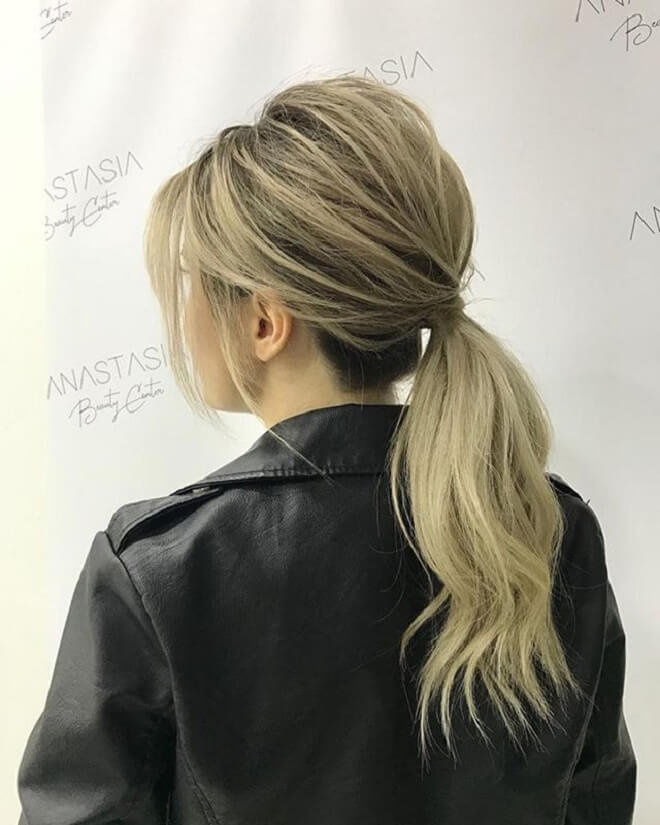 Loose Updo with Ponytails