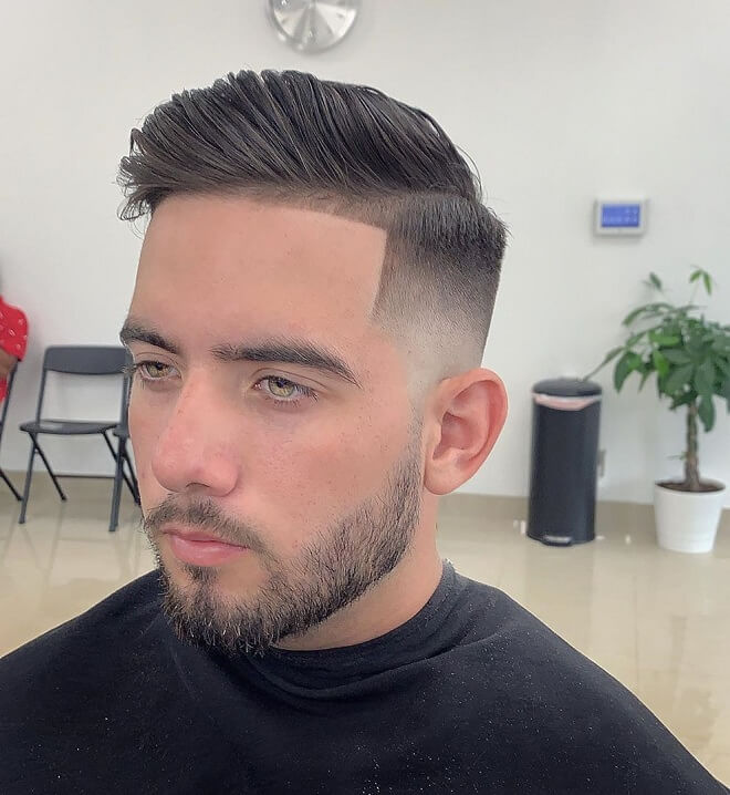 Low Fade with Comb Over