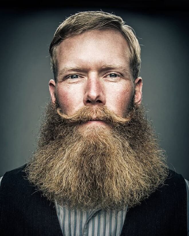 Mustache with Beard Style