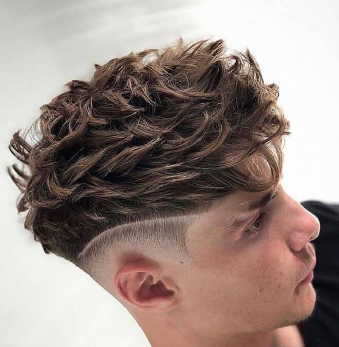 Sharp Fade with Textured Spiky Hair