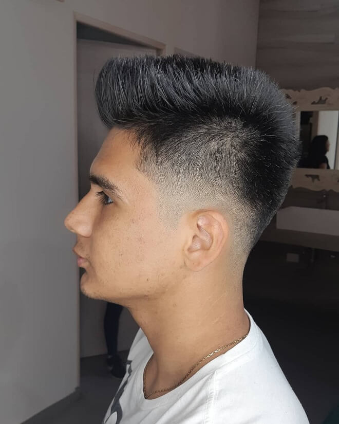Taper Haircut with Spiky Hair