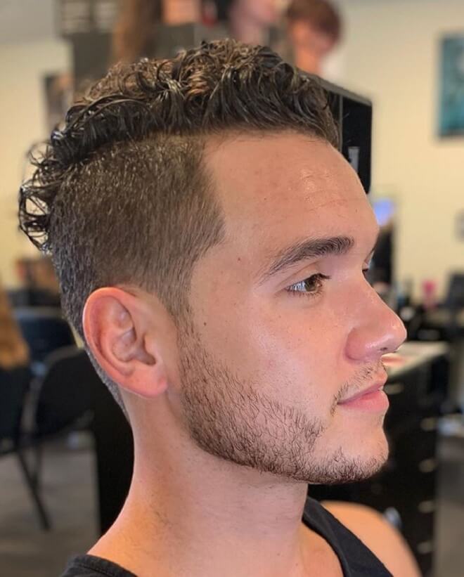 Top Curly Hair with Undercut