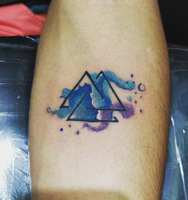 Triangle Color Tattoo